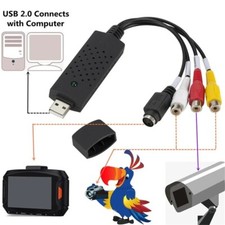 USB 2.0 Video Capture Card Adapter AV to Digital Converter for VHS DVD Record