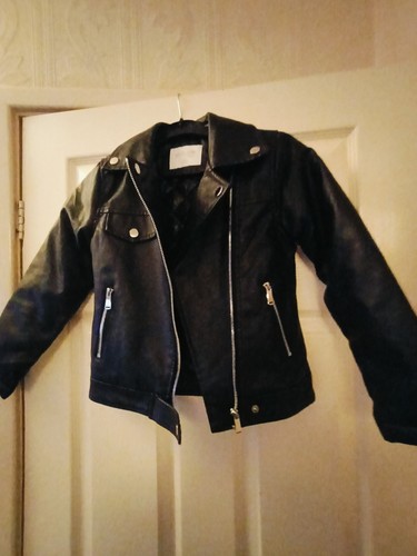 Girls faux leather - , black