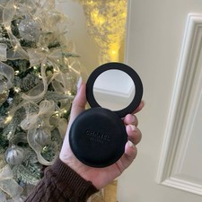 Chanel Black Leather Compact