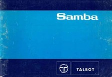 Original use notice / user manual Talbot Samba France 05/1982
