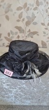 Black Wedding Hat  Ladies