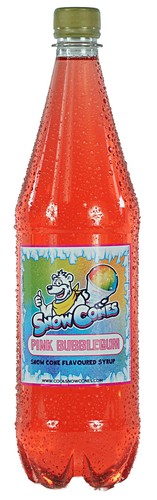 Snow cone syrup - snow, pink