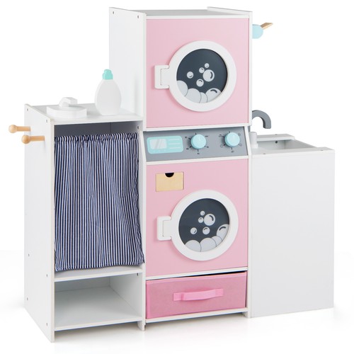 Costway wooden kids laundry - costway,