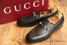 Gucci Black Leather Silver Bit