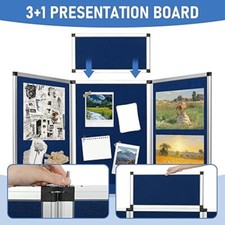 3+1 Panel Trade Show Presentation Poster Board Folding Panel Tabletop Display UK