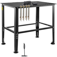 VEVOR Welding Table 36" x 24" 800LBS Welding Workbench Table with Fixture Holes