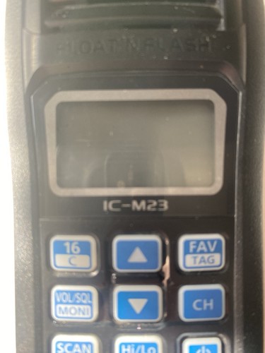 Icom m23 float flash - ic-m23, 'float