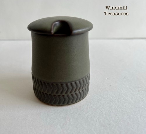 Denby chevron mustard pot - chevron,
