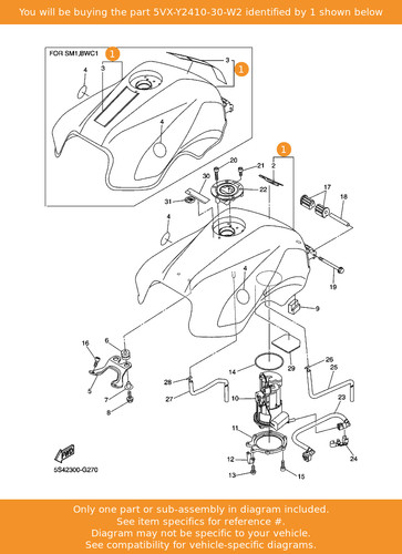Yamaha fuel tank comp - tank,