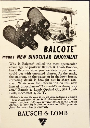 1946 bausch lomb - bausch, &