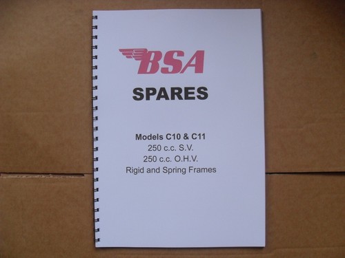 Bsa parts book for c10 - ,