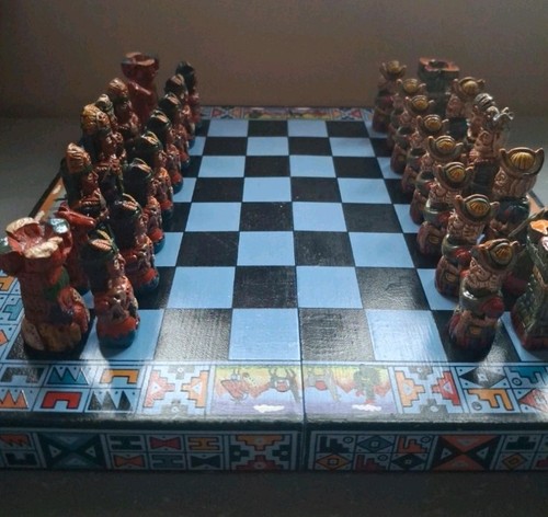 Vintage peruvian chess - vintage,