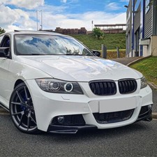 Pair Gloss Black Front Bumper