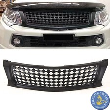 For Mitsubishi L200 Triton Front Bumper Grille Badgless Black 2015-2019