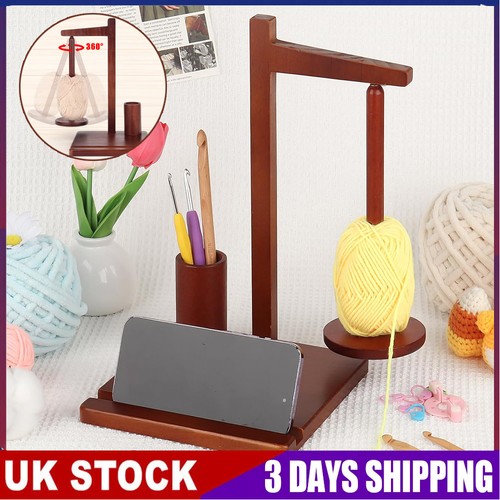 Wooden yarn holder - wooden, handmade