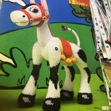 Alan Dart Knitting Pattern Muffin The Mule Toy Vintage Inspired 27cm/10.5” High