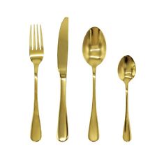 Cutlery Sets Gold Dinner Set Stainless Steel Spoon Fork Christmas Wedding Party