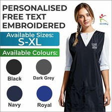Personalised Premier Waterproof Wrap Around Tunic Apron Embroidered Work Tabard