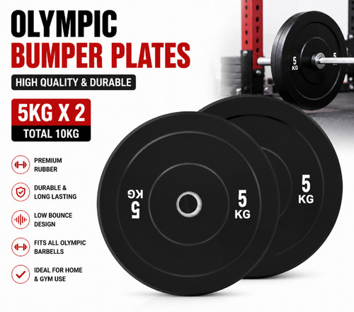 Rubber bumper olympic plates - rubber,