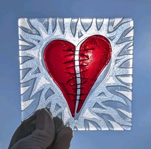 Vintage fused glass - vintage, mended
