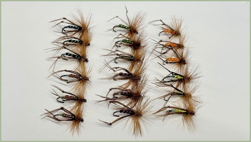 Barbless dry trout flies - dry, 18