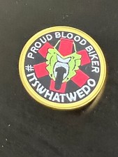 'Proud Blood Biker' Pin Badge