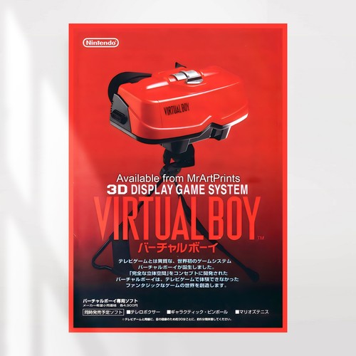 Virtual boy poster nintendo - boy,