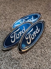 FORD BADGE NEW 150MM X 60MM BLUE OVAL MONDEO FOCUS TRANSIT FIESTA BADGE