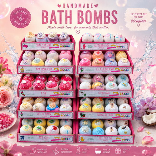 Mix bath bomb set 4pcs - set,