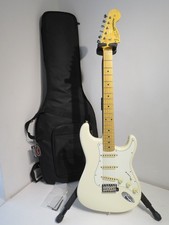 Fender JV Modified MIJ 60's Stratocaster Electric Guitar in Vintage White – Mint