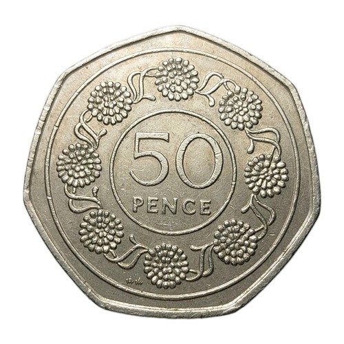 1988 gibraltar 50p - 1988, coin