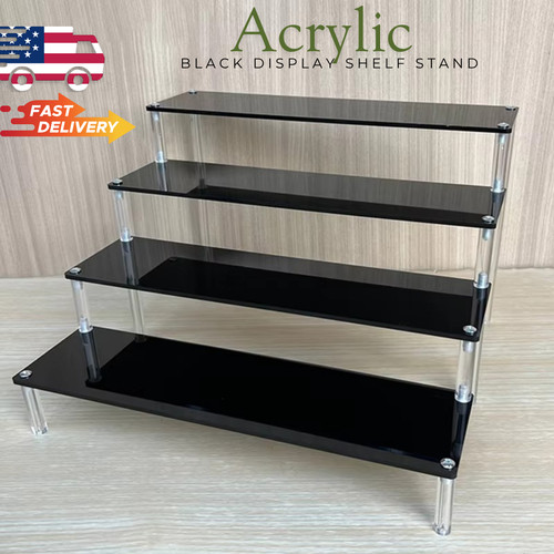 Acrylic black display shelf - black,