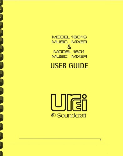Urei soundcraft 1601 1601s - urei,