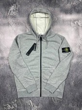 Stone Island Hoodie – Light Grey – Zip-Up