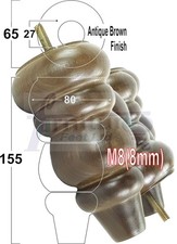 4x Turned Wood Furniture Legs