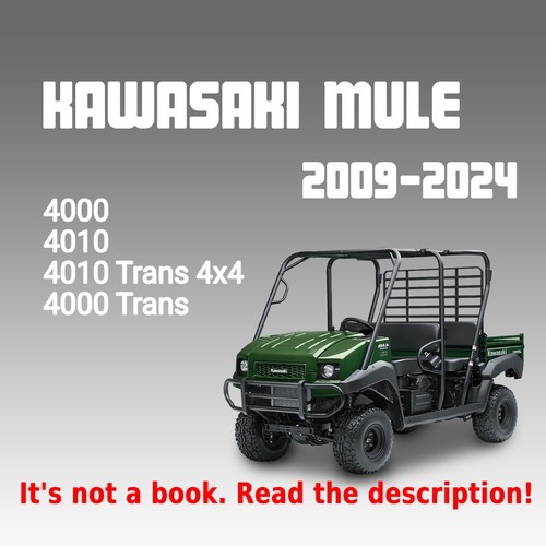 2009 2024 kawasaki - mule, 4000