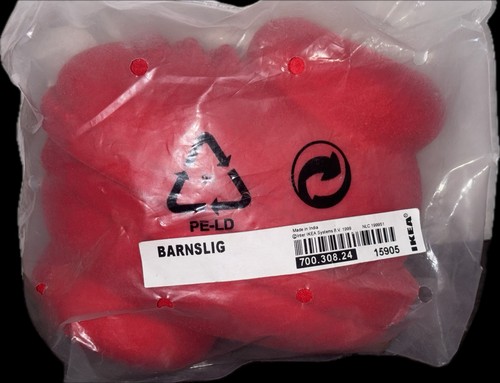 Brand new ikea barnslig - brand, red