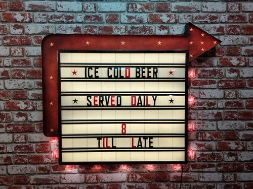 American lightbox sign letter - american,