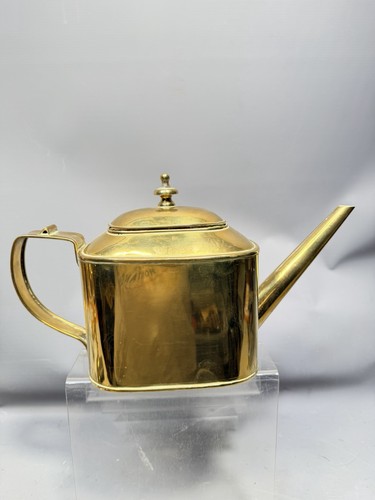 Antique victorian brass teapot - antique,