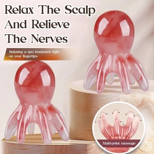 Resin octopus massage comb - resin,