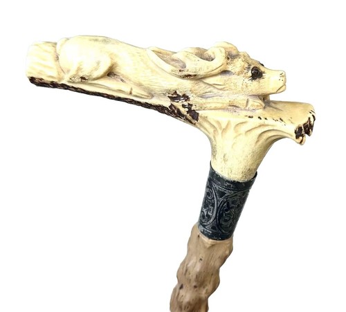 Vintage antique carved antler - vintage,