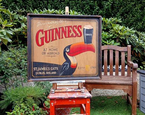 Hand made vintage guinness - vintage, pub