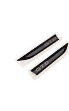 GTD STYLE FRONT WING BADGE MOULDING EMBLEMS PAIR FITS VW GOLF MK8 GTD 2019-2025