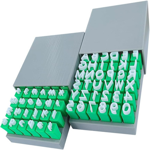 Alphabet stamps for clay - alphabet,