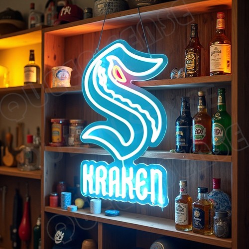 Seattle kraken logo - 16"x9", led