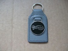 Daimler SP250 Dart Key Ring with Grey Leather Fob & enamel Badge New 