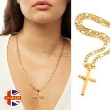 Gold Cross Pendant Crucifix