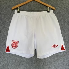 England Football Shorts White