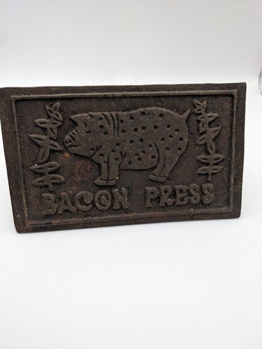 Cast iron bacon - iron, press