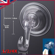 Wreath Hanger Suction Cup Hooks Clear Vacuum For Front Windows Door Glass UK